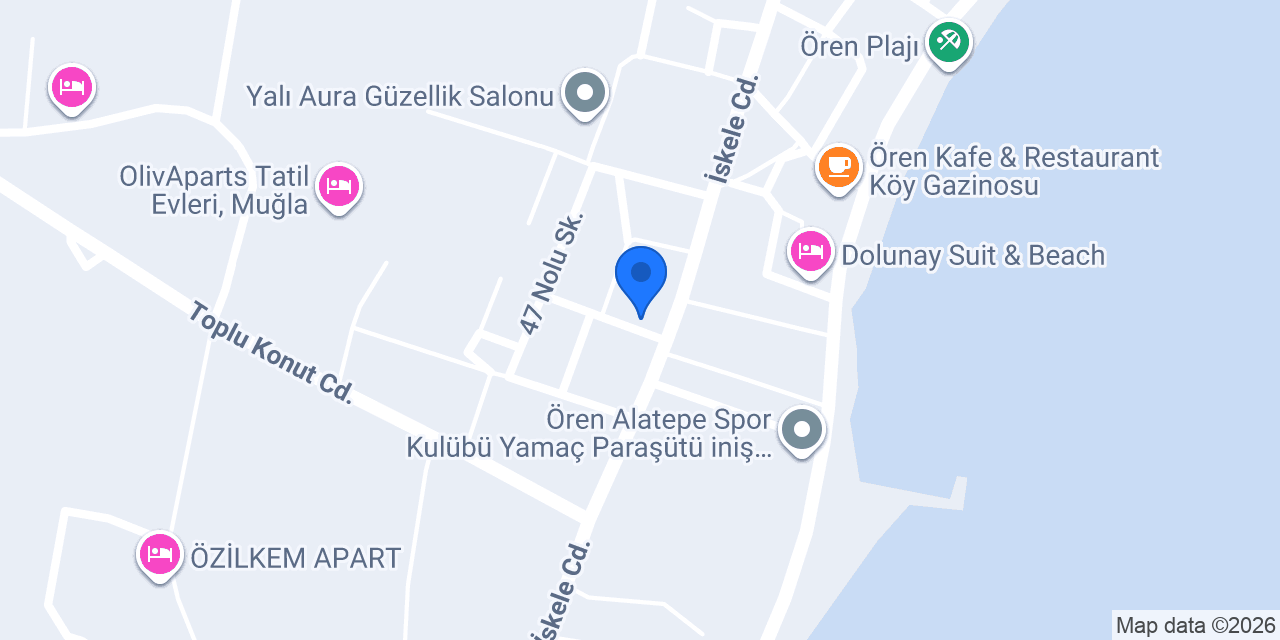 Dora Tatil Evleri konumu