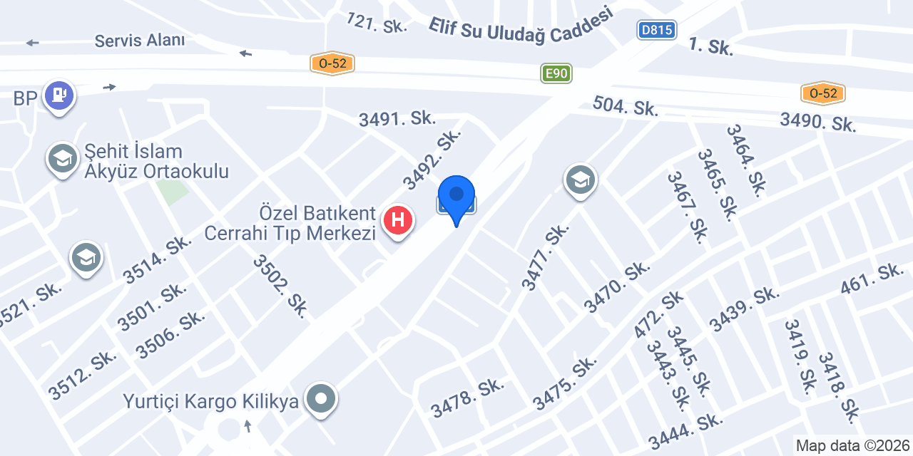 Çukurova Veteriner Kliniği konumu