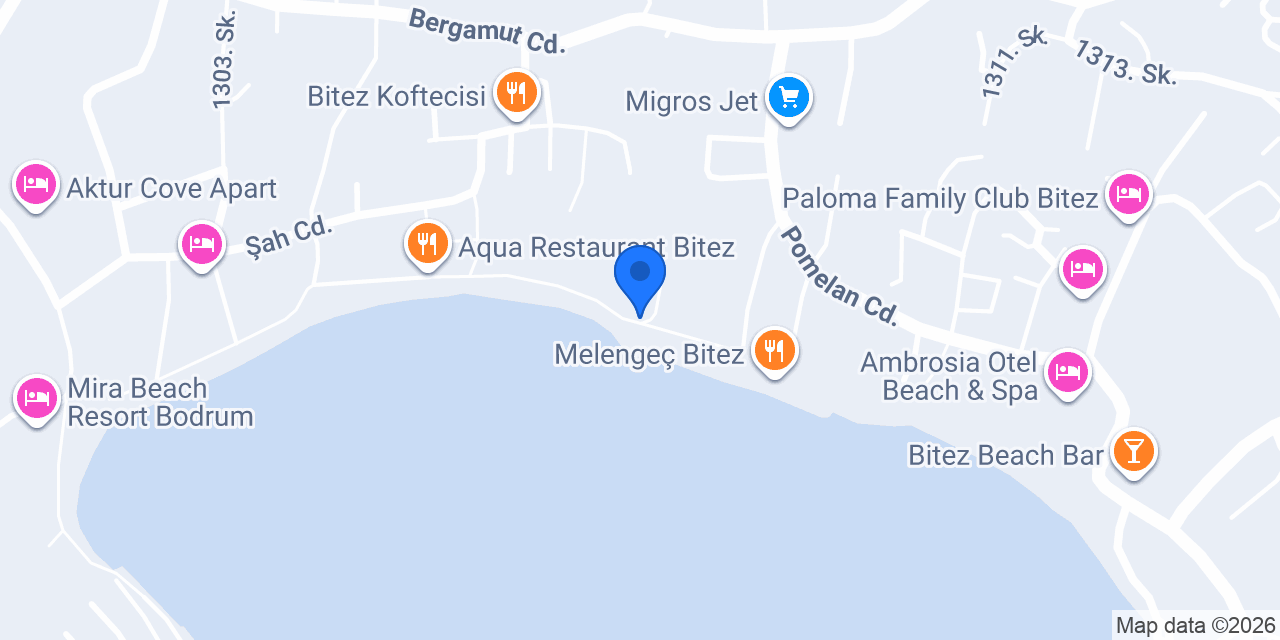 Şuh Bitez Restaurant konumu