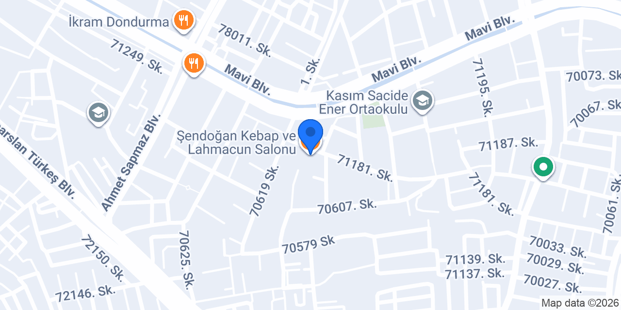 Şendoğan Kebap ve Lahmacun Salonu konumu