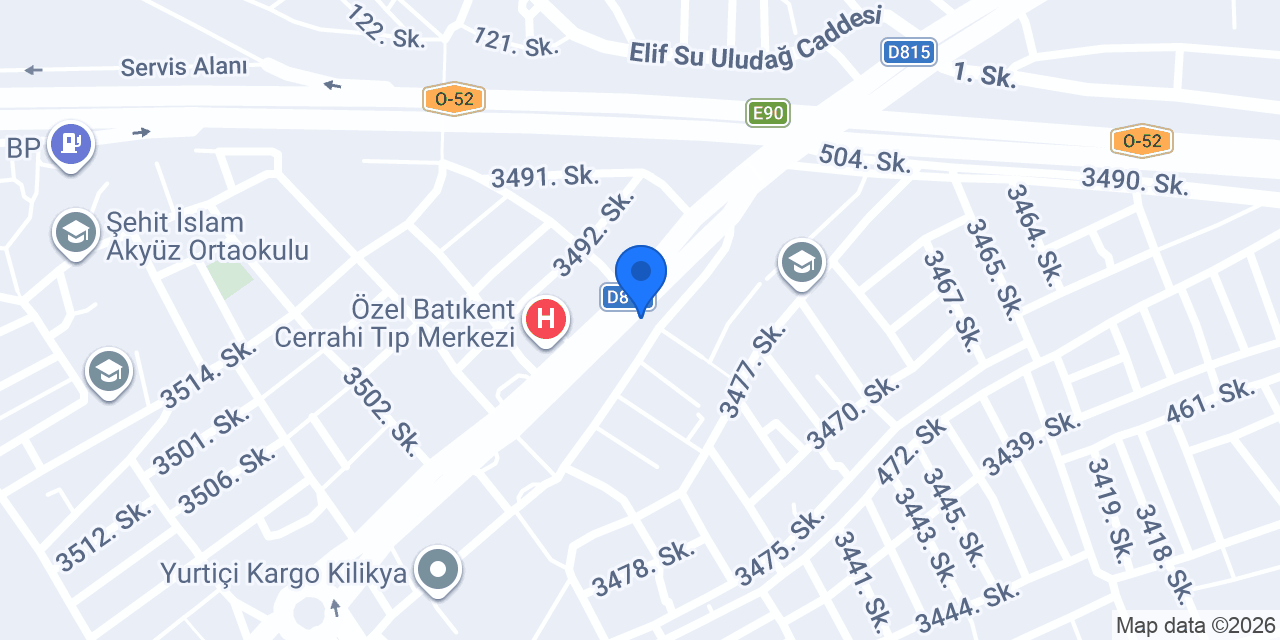 Parıltı Pasta & Tatlı konumu