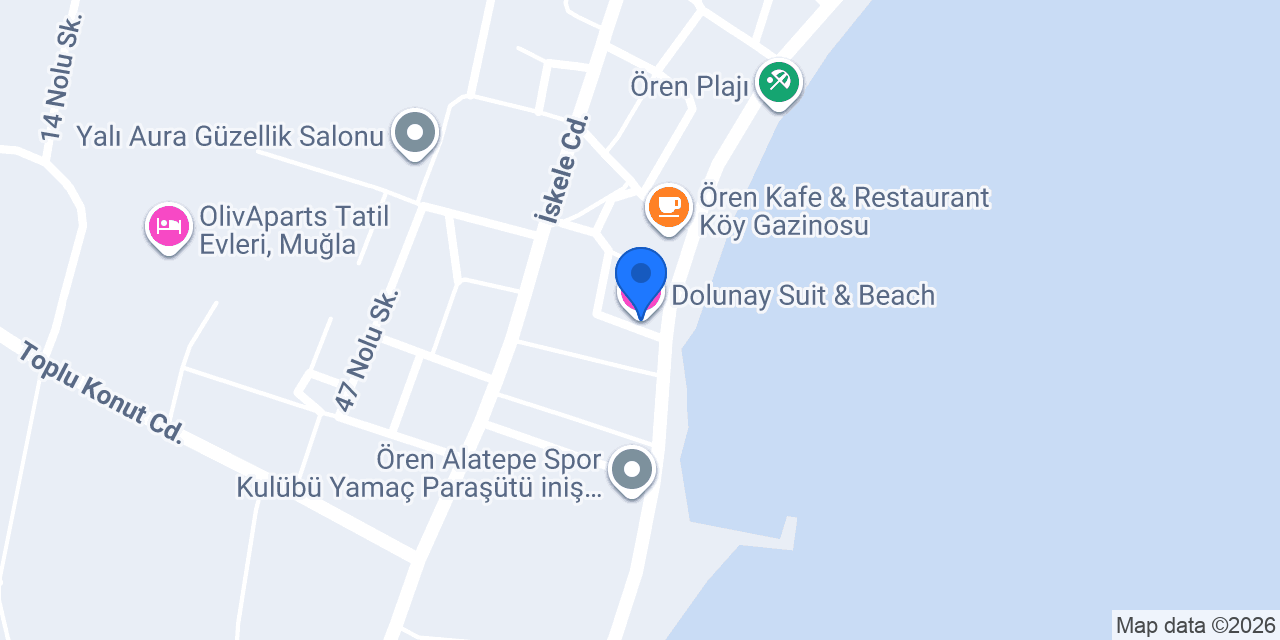 Dolunay Suit & Beach konumu