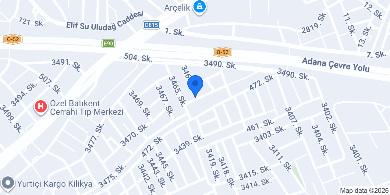 Adana saricam sineklik konumu