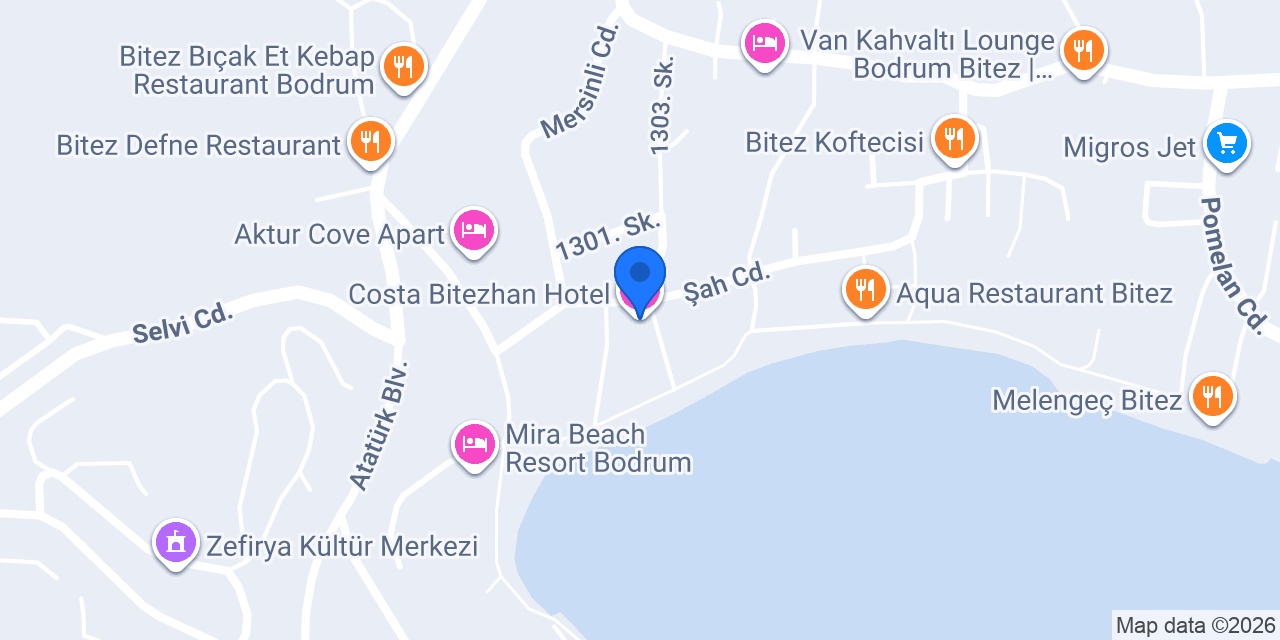 Costa Bitezhan Hotel konumu