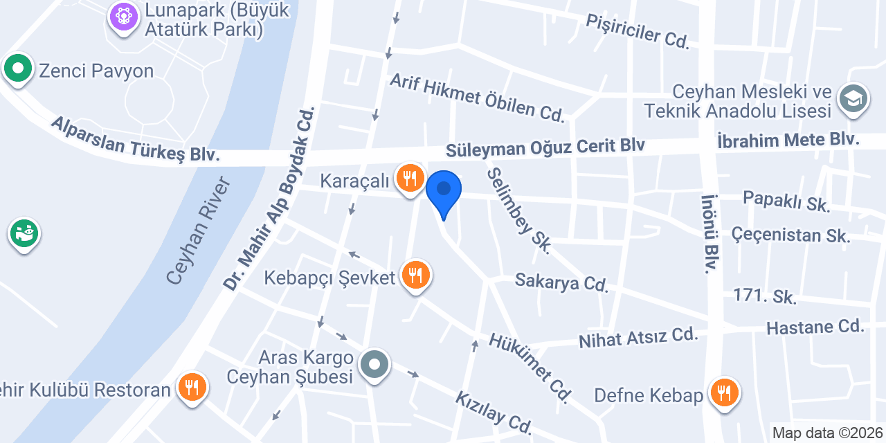 CEYHAN MERT VETERİNER KLİNİĞİ konumu