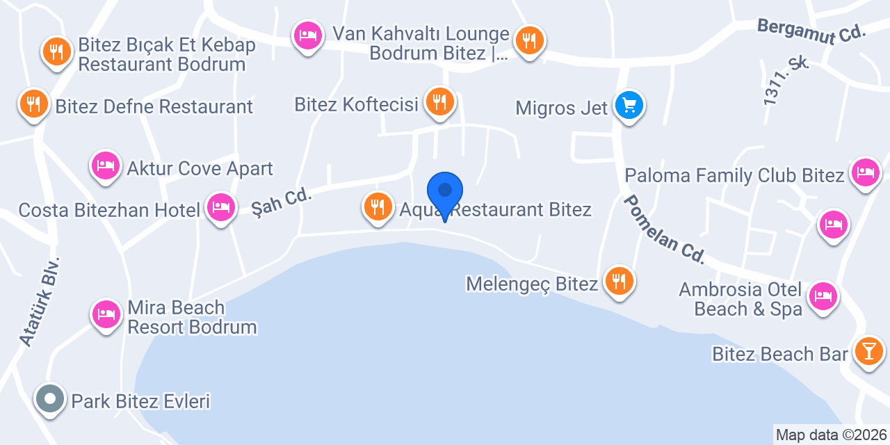 Halikarya Hotel & Restaurant Beach konumu