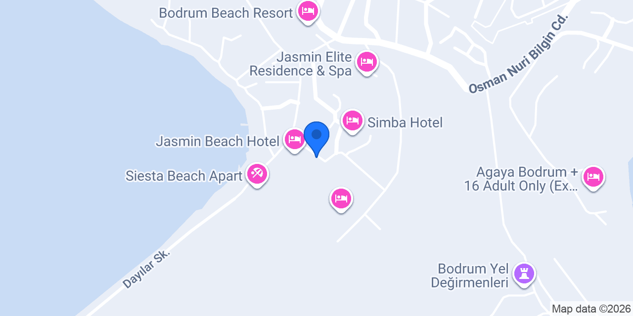 Jasmine Beach Restaurant konumu