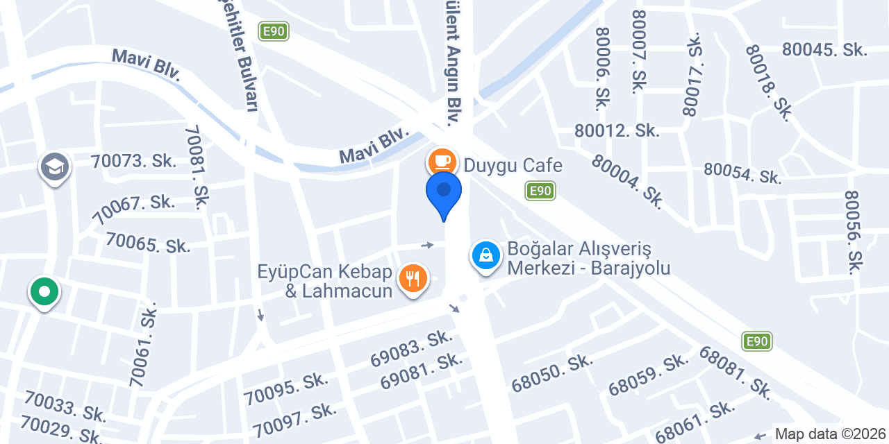 Has Bilet Satış Terminali konumu
