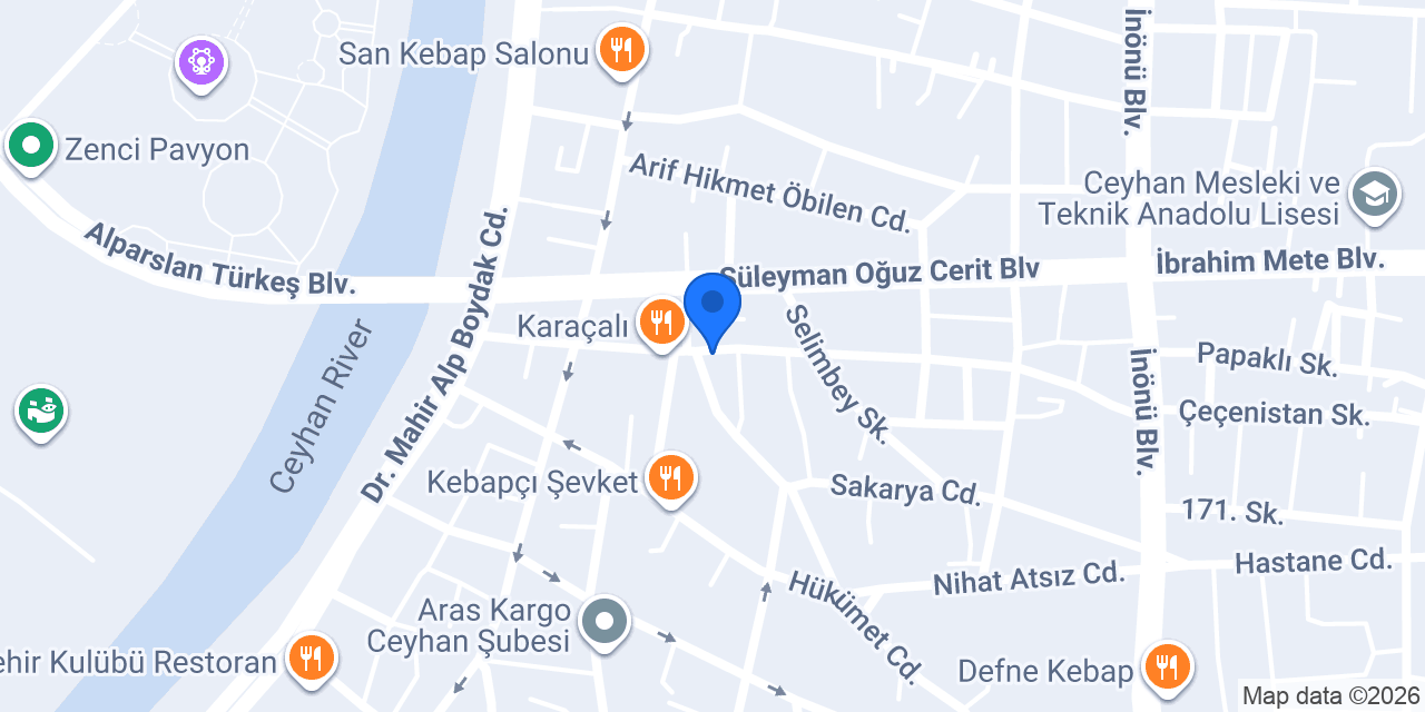 Çerçi Halit Züccaciye konumu