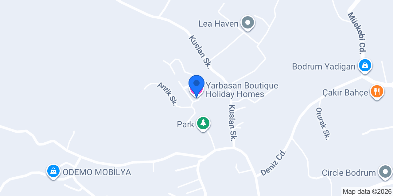 Yarbasan Boutique Holiday Homes konumu