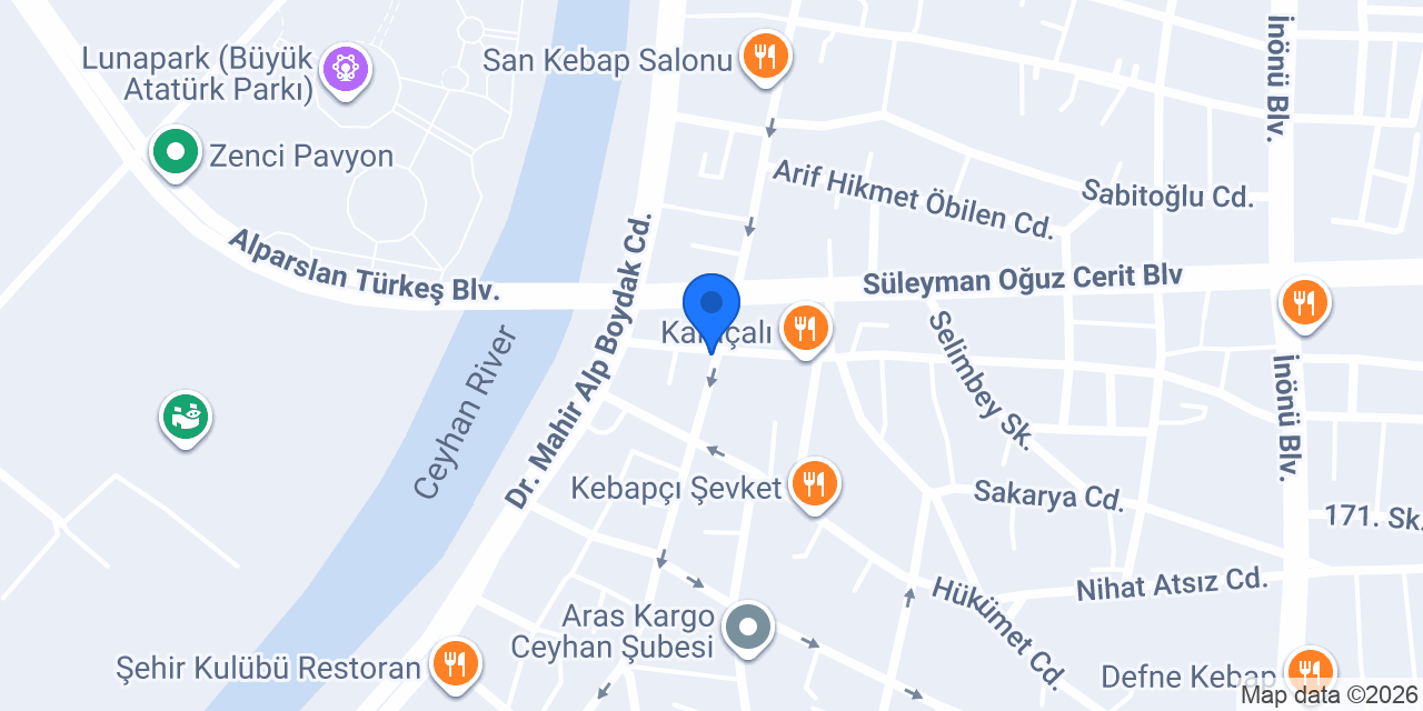 DenizBank Ceyhan Şubesi konumu