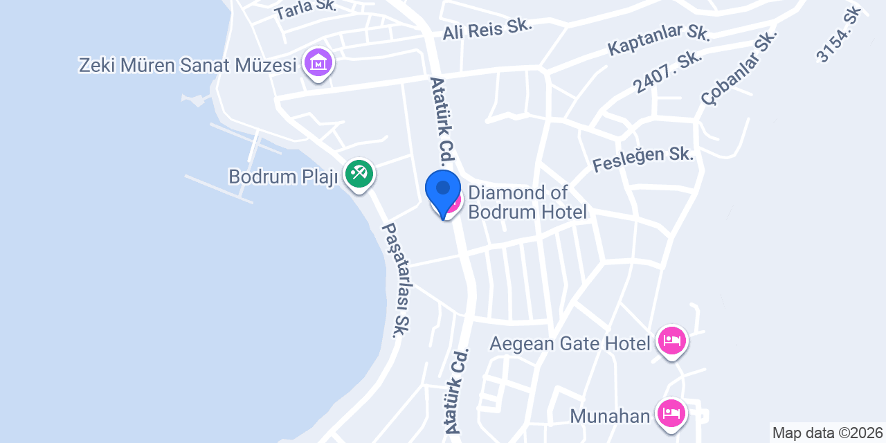 Diamond of Bodrum Hotel konumu