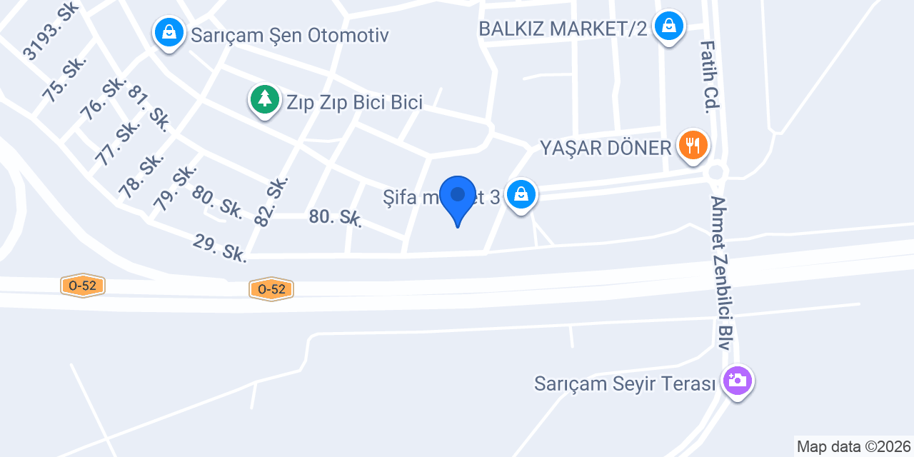 Artı Mühendislik Doğalgaz konumu