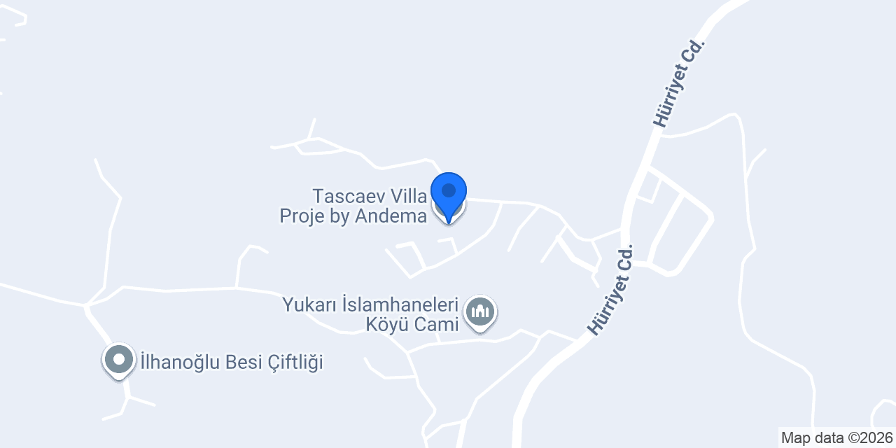 Tascaev Villa Proje by Andema konumu