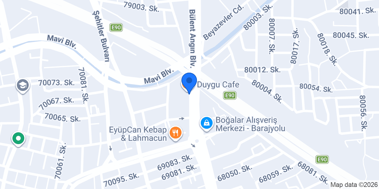 Etçi Bedrettin Barajyolu konumu