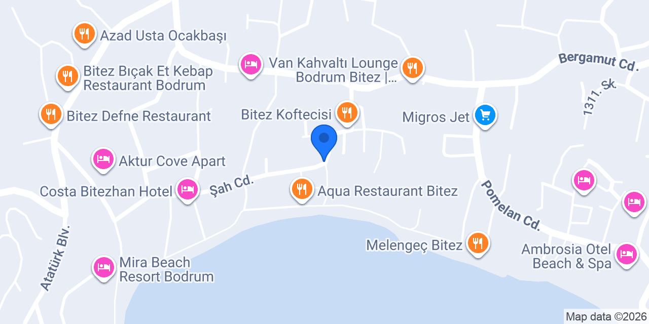 Bitez Kaynak Apart konumu