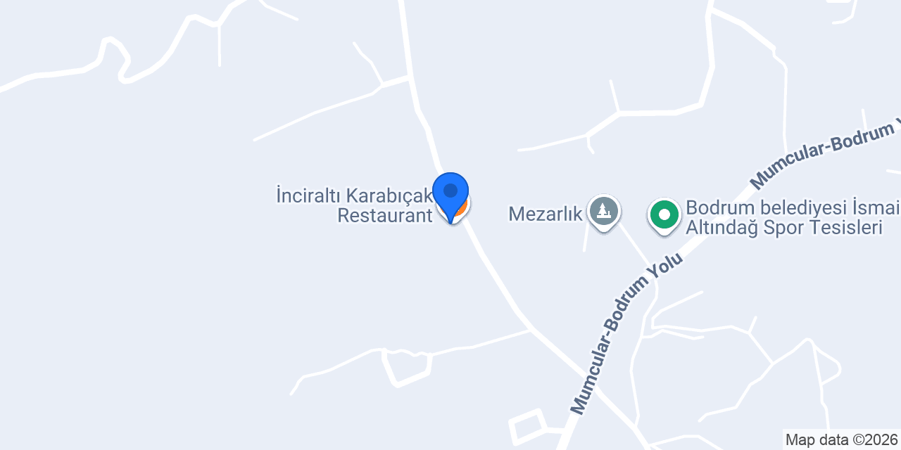 İnciraltı Karabıçak Restaurant konumu