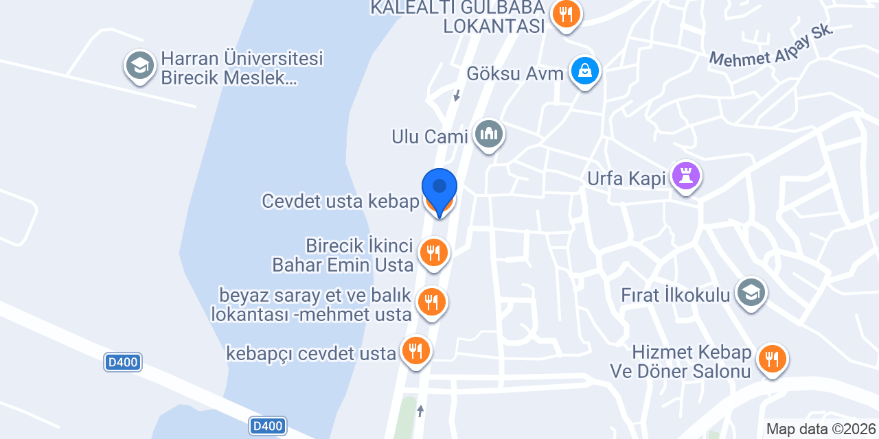 Cevdet usta kebap konumu