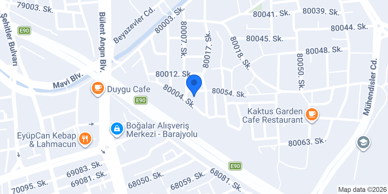 Trend Beyazevler konumu