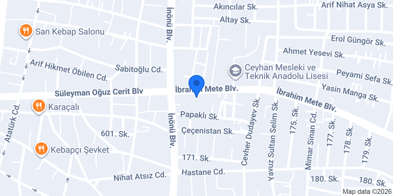 AUTO KALE OTO EKSPERTİZ CEYHAN konumu