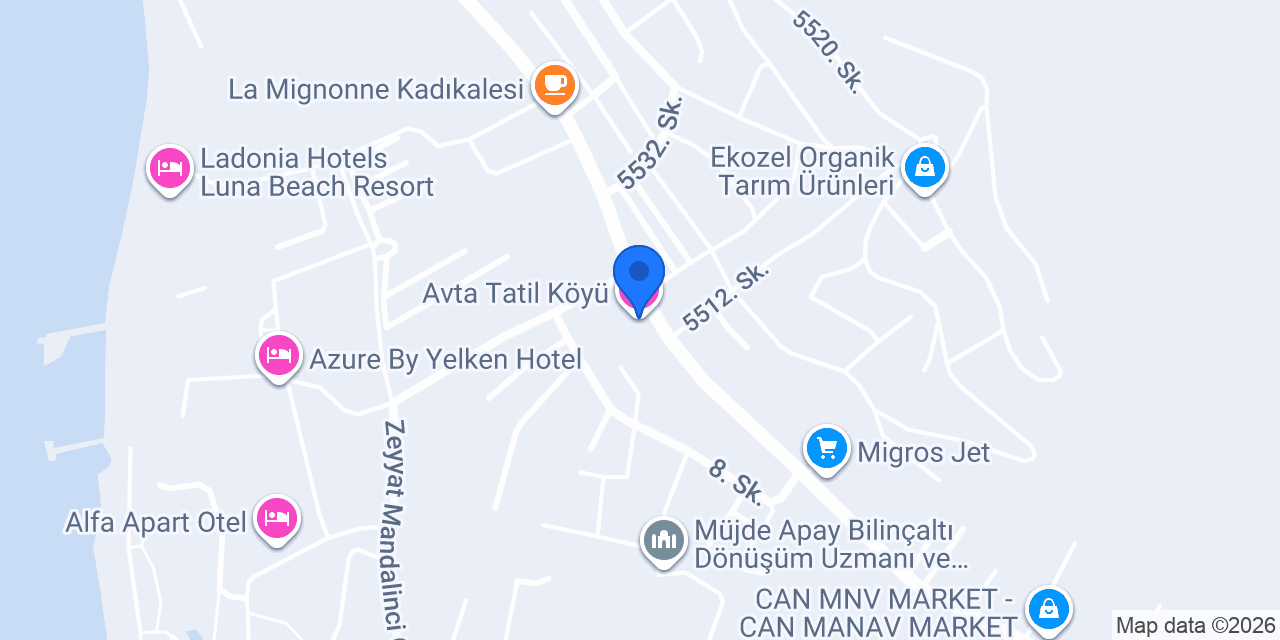 Avta Tatil Köyü konumu