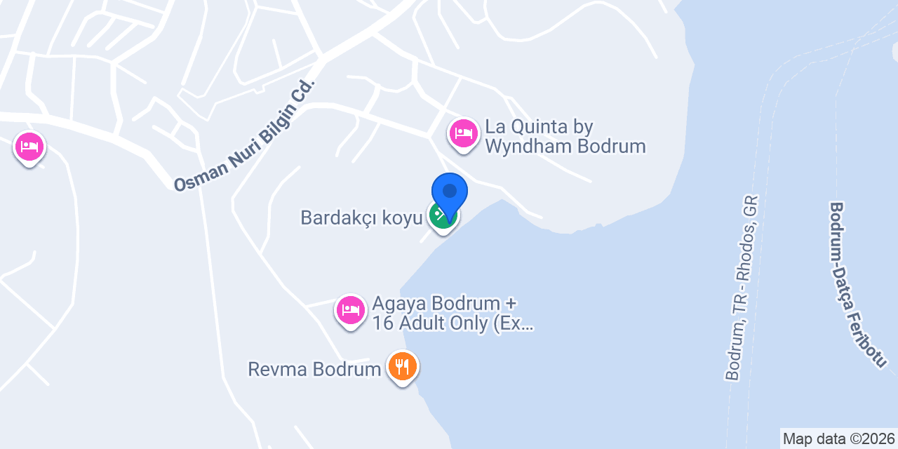 Azka Otel - Bardakçı Koyu konumu