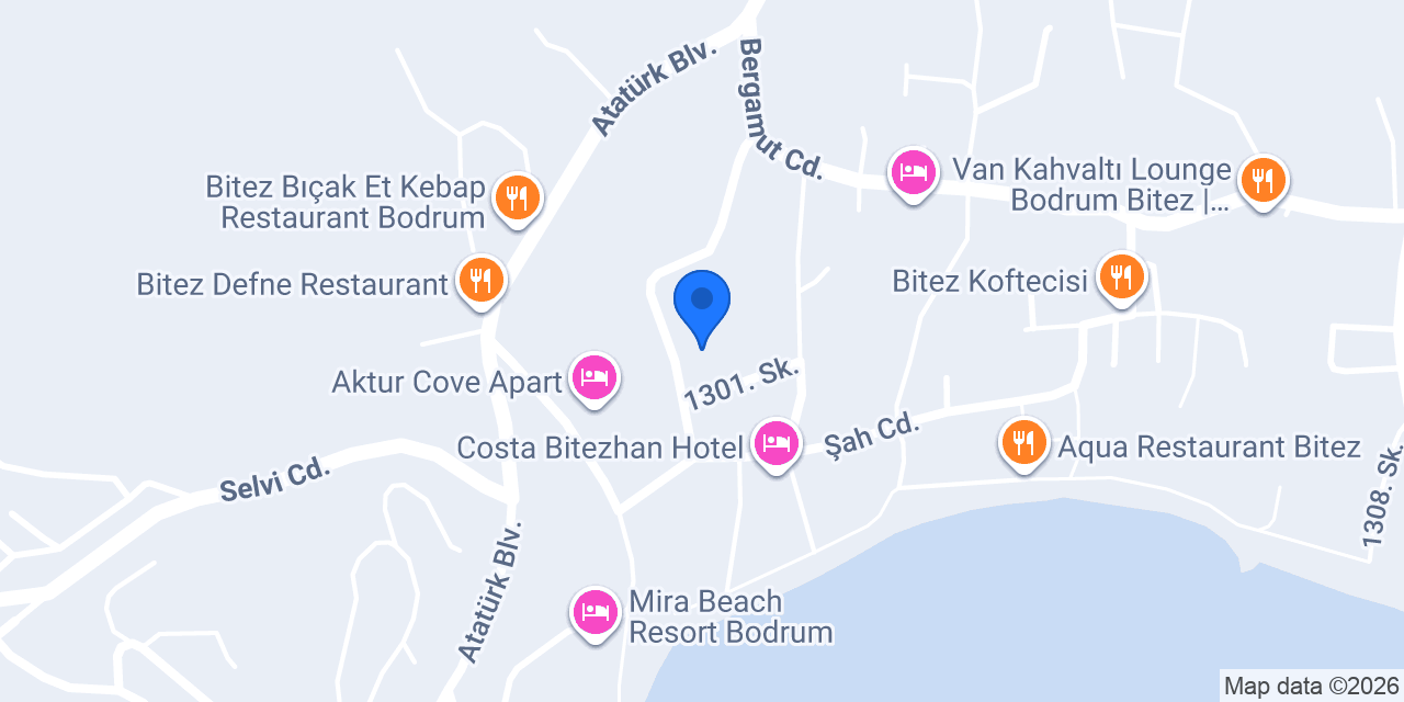 Tümay Hotel konumu