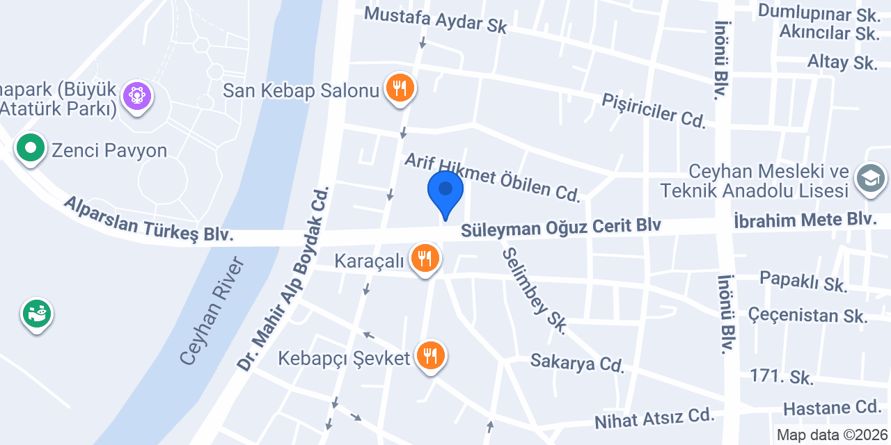 Ceyhan Yapı Market konumu
