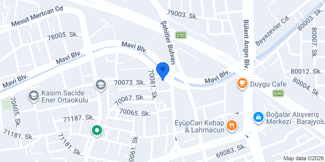 Mavi Bulvar Börekçilik konumu