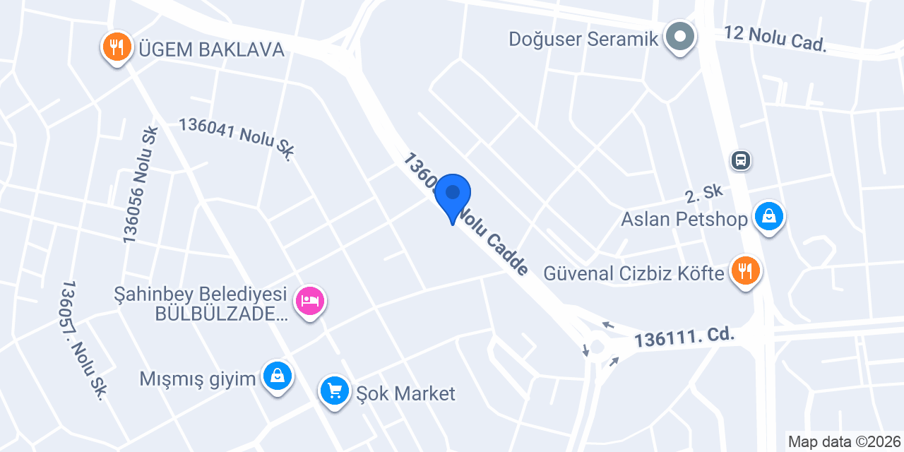 Bereketlioğlu Şam Tatlıcı Mehmet Usta konumu