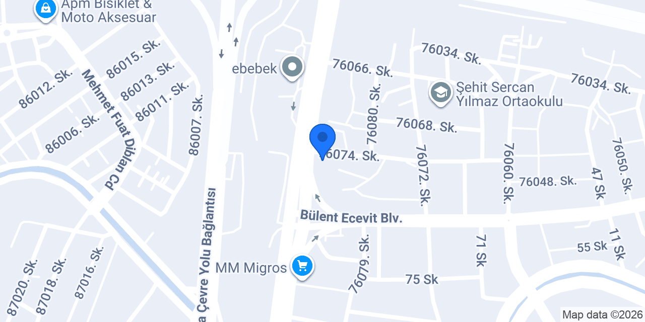 Çiçek Bambu Mobilya konumu