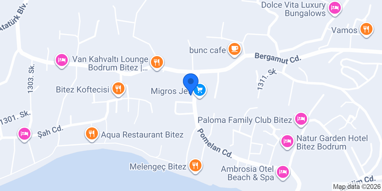 Büber Restoran konumu