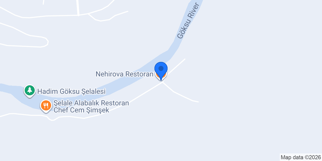 Nehirova Restoran konumu