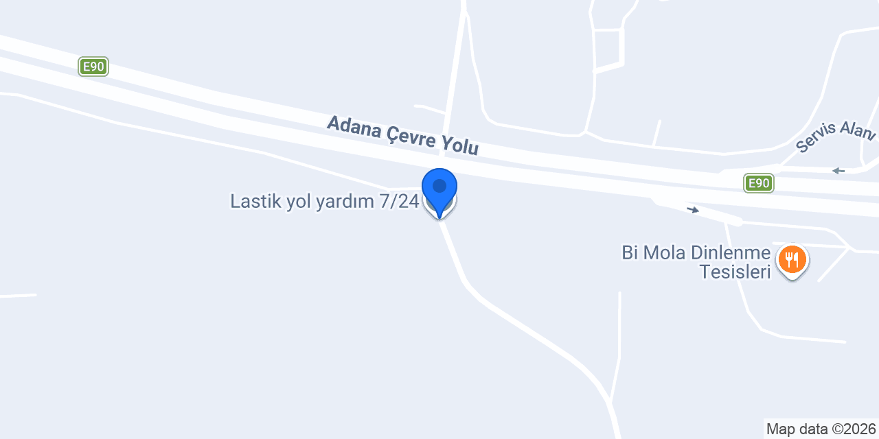 Lastik yol yardım 7/24 konumu
