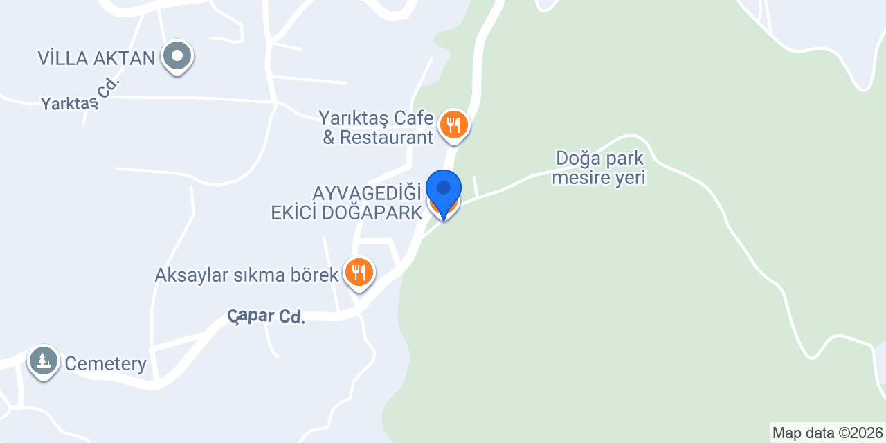 AYVAGEDİĞİ EKİCİ DOĞAPARK konumu