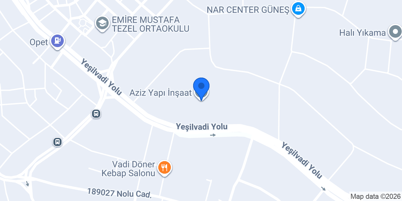 Aziz Yapı İnşaat konumu