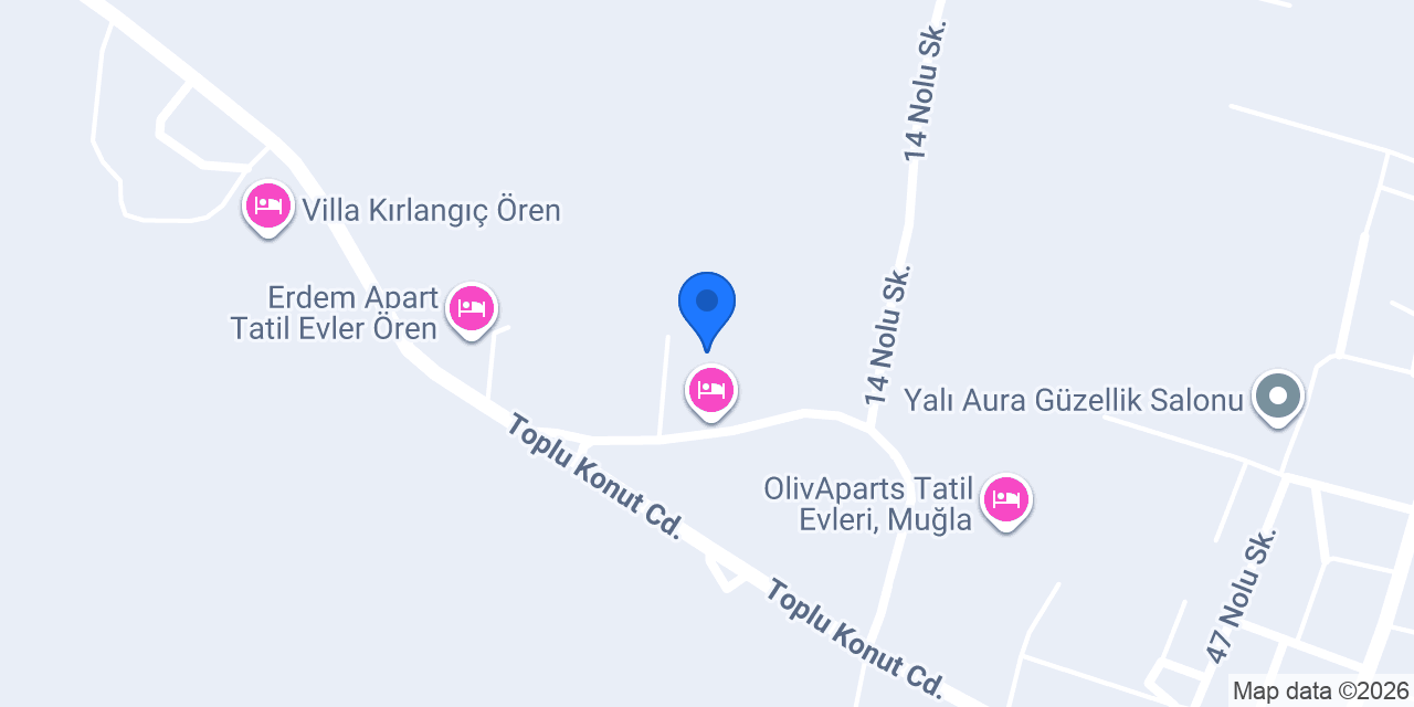 Ören Tatil Evleri konumu
