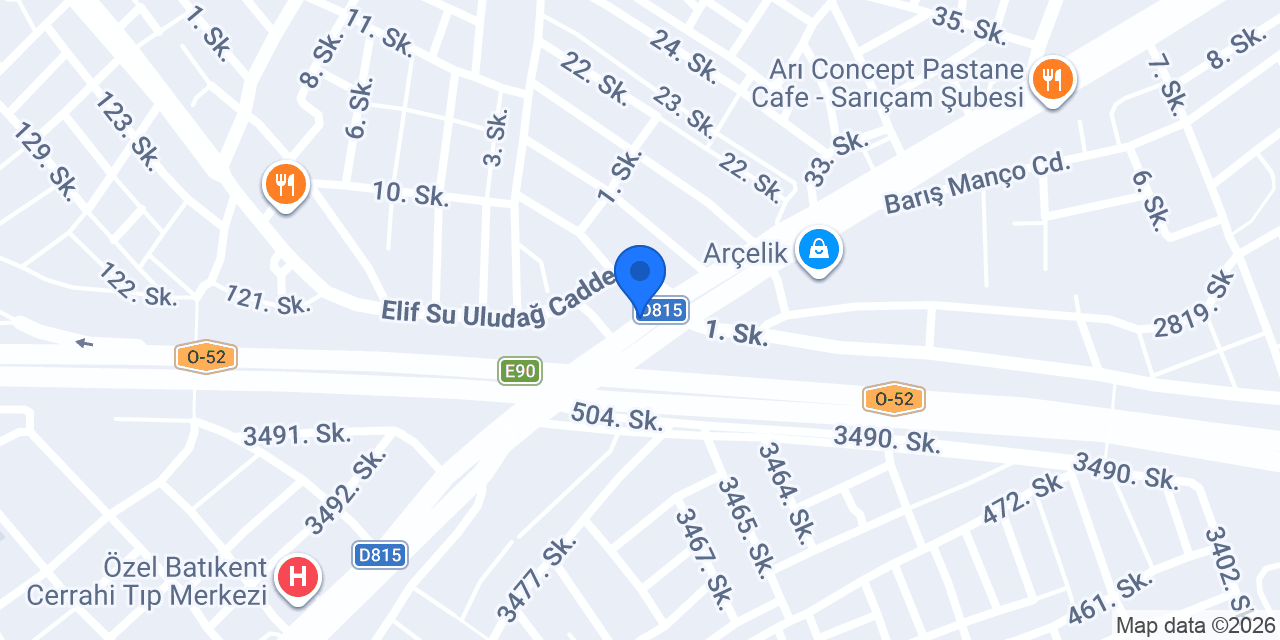 Kardeşler Unlu Mamülleri konumu