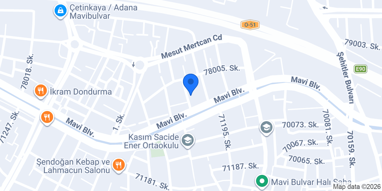 İNTERLAB Adana konumu