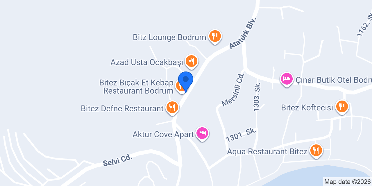 Çardak restaurant konumu