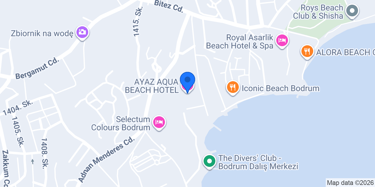 AYAZ AQUA BEACH HOTEL konumu