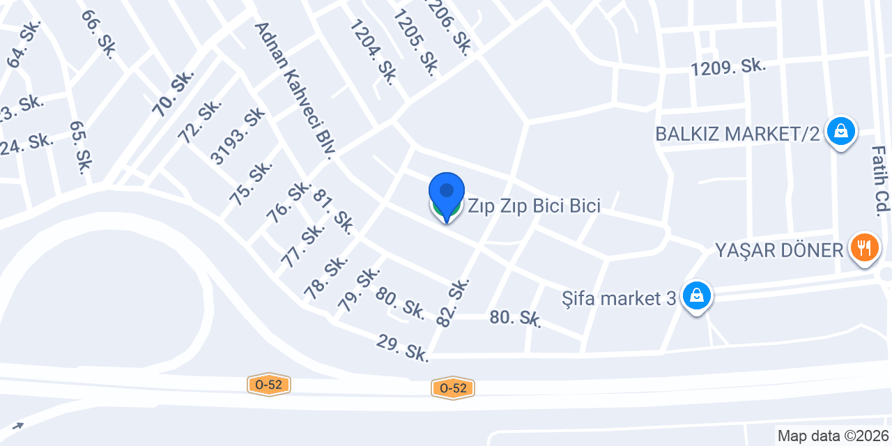 Zıp Zıp Bici Bici konumu