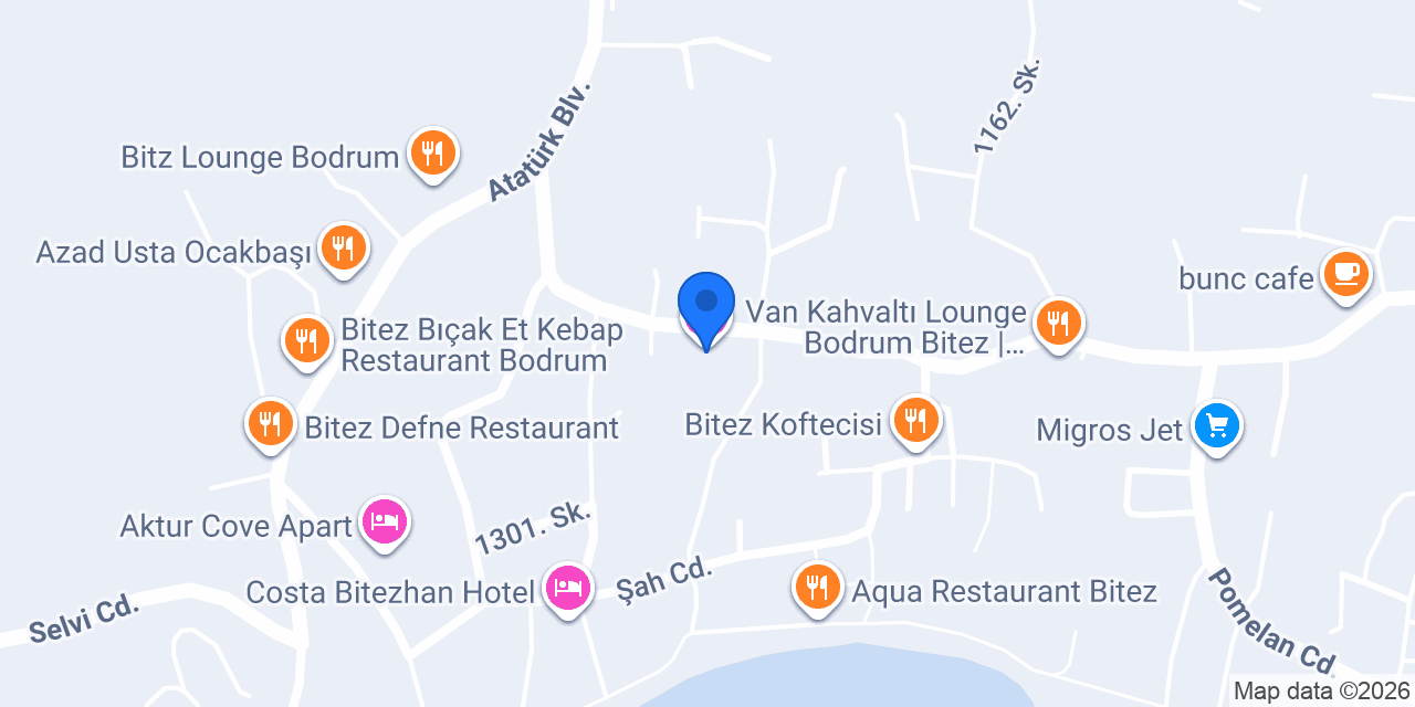 Çınar Butik Otel Bodrum konumu