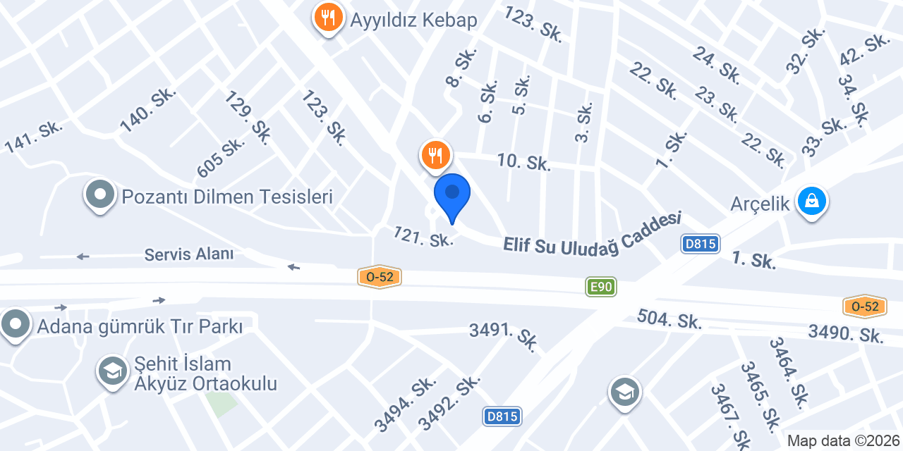 Çiçek Cam konumu
