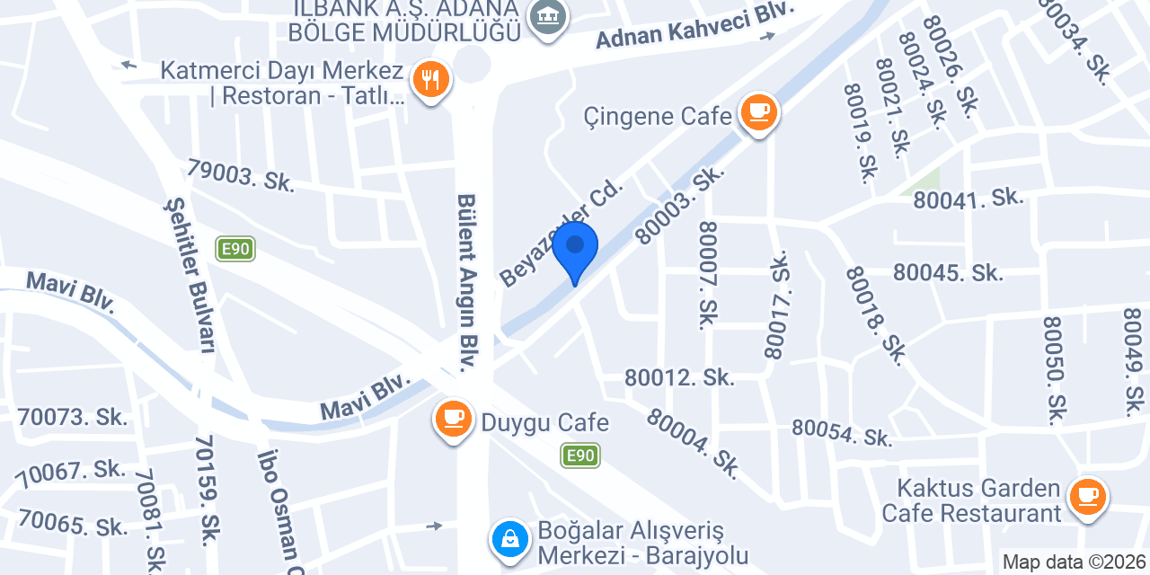Beyazevler Tostçusu konumu