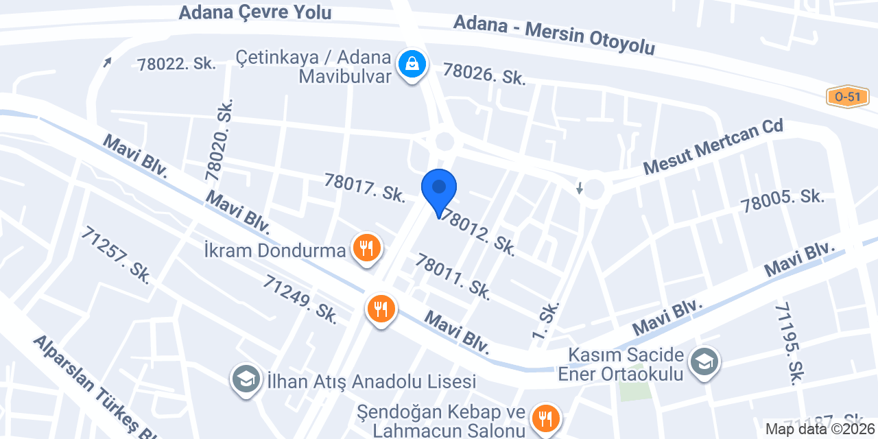 Çukurova Esilam Çiçek konumu