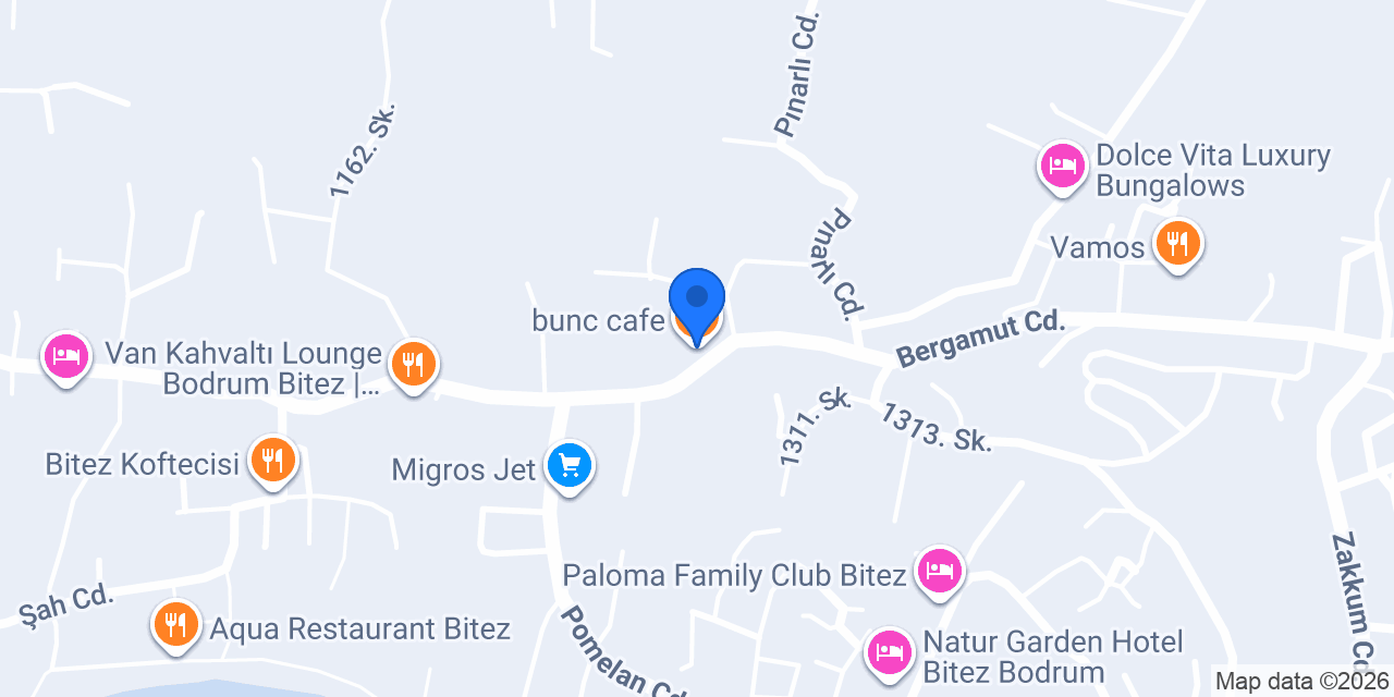 bunc cafe konumu
