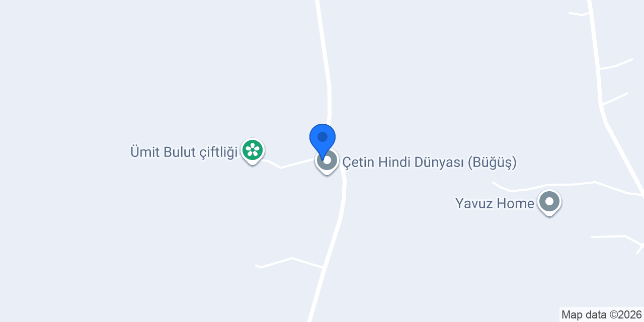 Çetin Hindi Dünyası (Büğüş) konumu