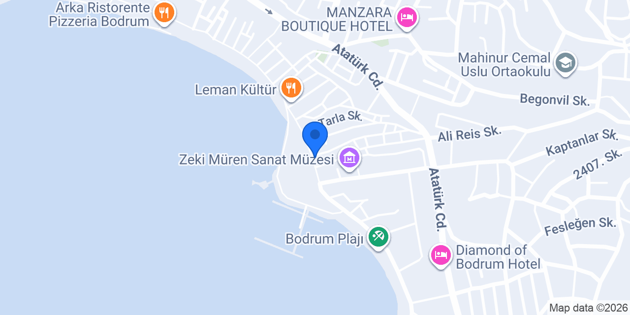 Bi'Tek Meze Bodrum konumu