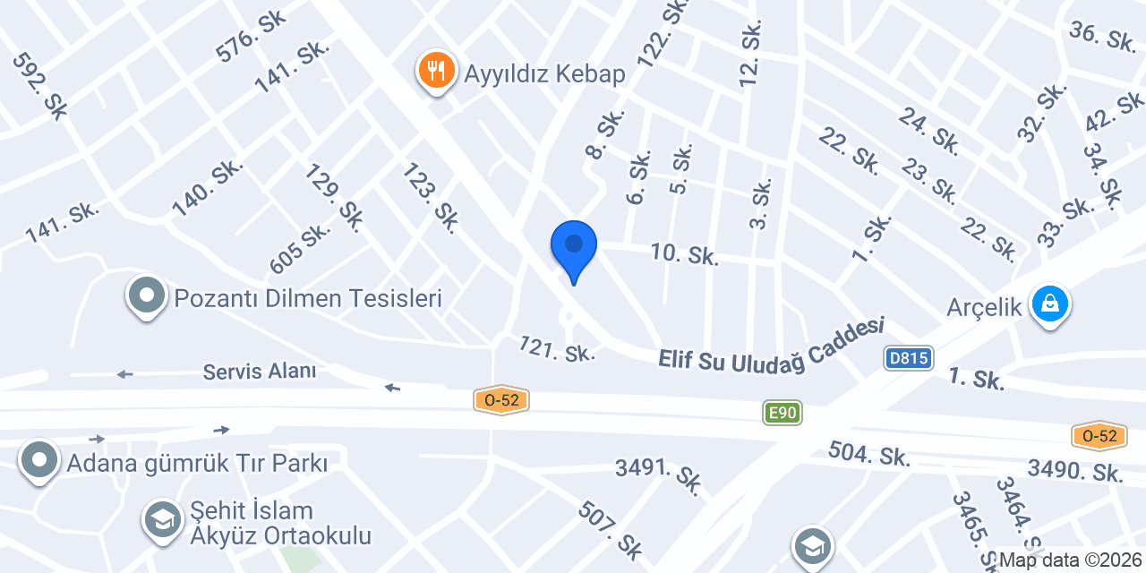 Şeker Oto konumu